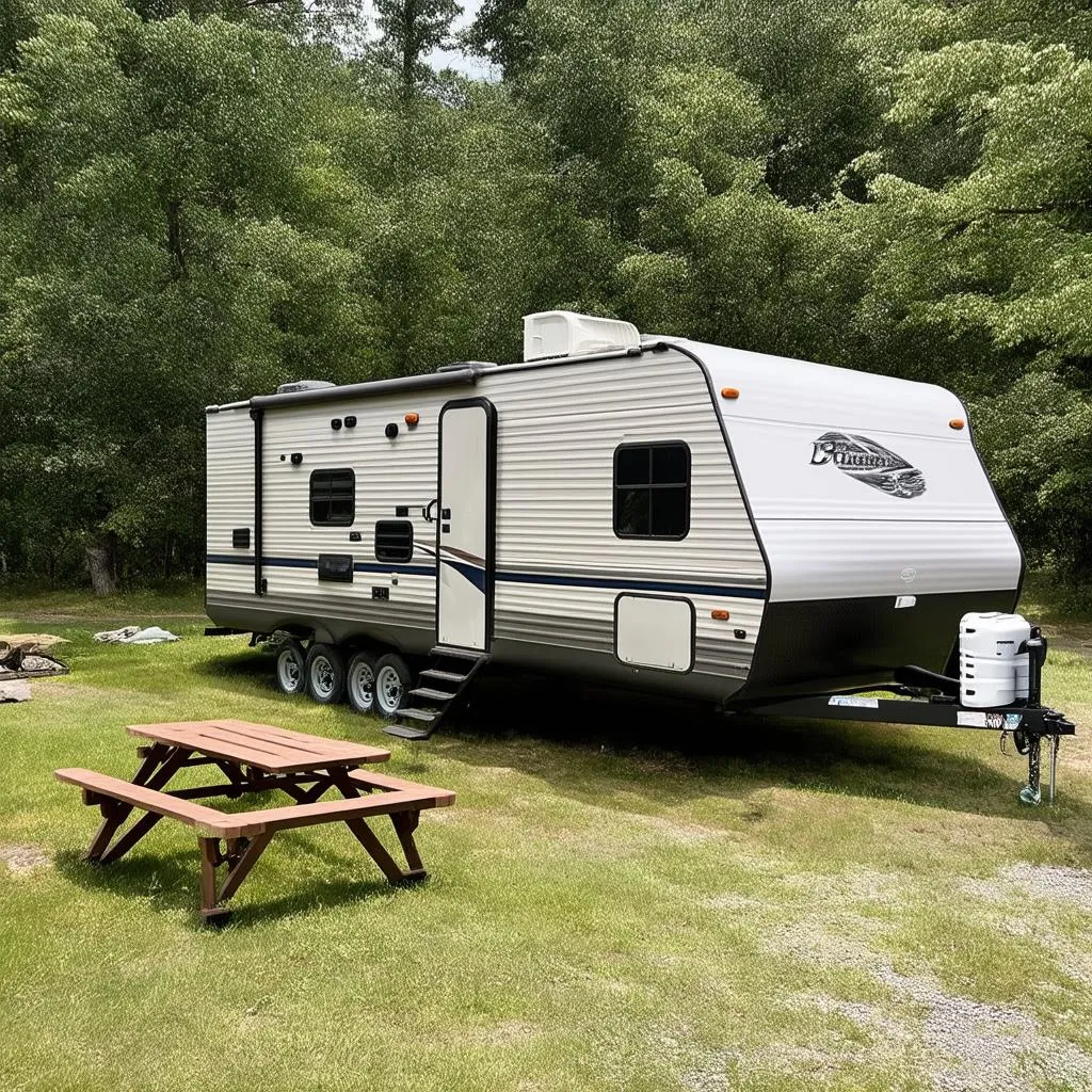 Travel Trailer Campsite