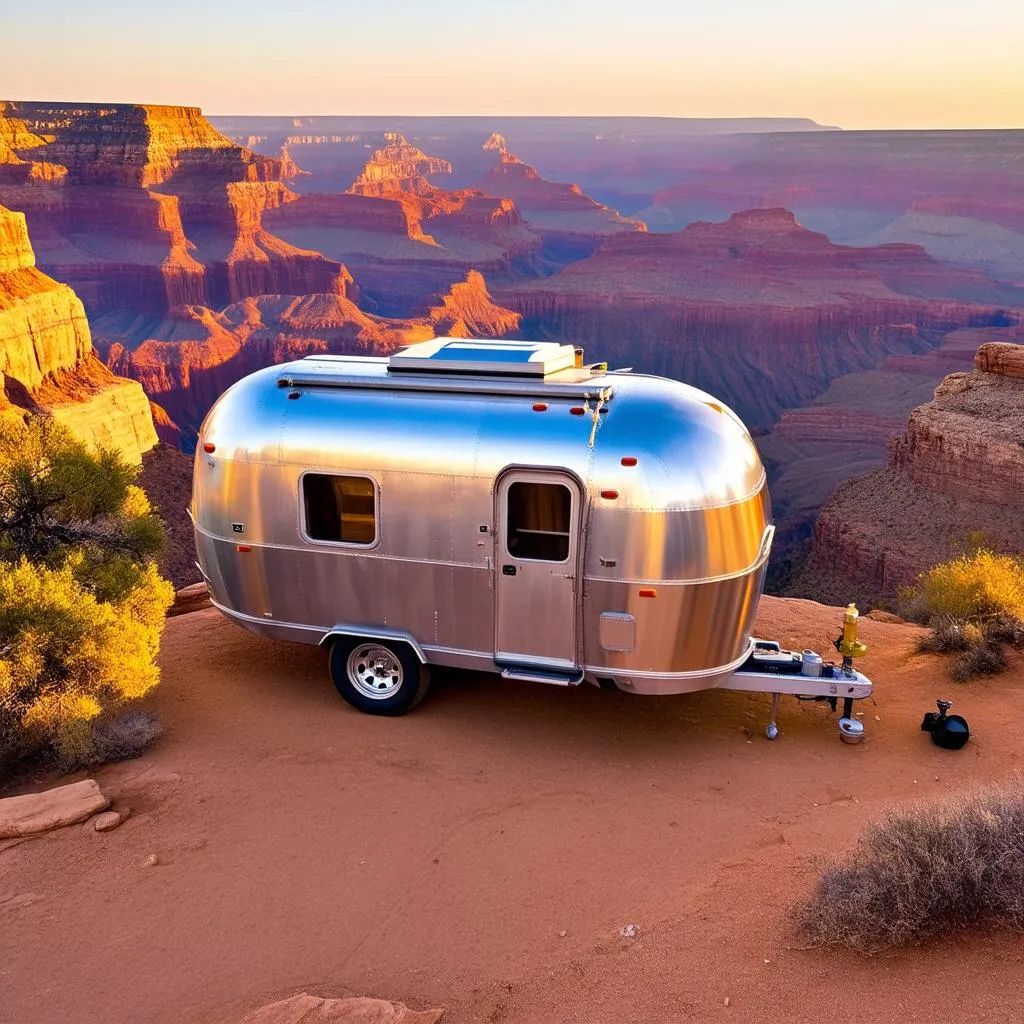 Time Travel Trailer at the Grand Canyon