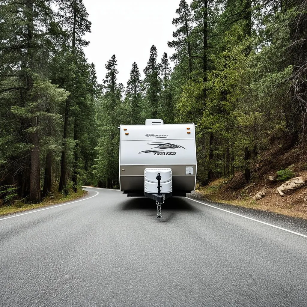 Travel Trailer on the Road