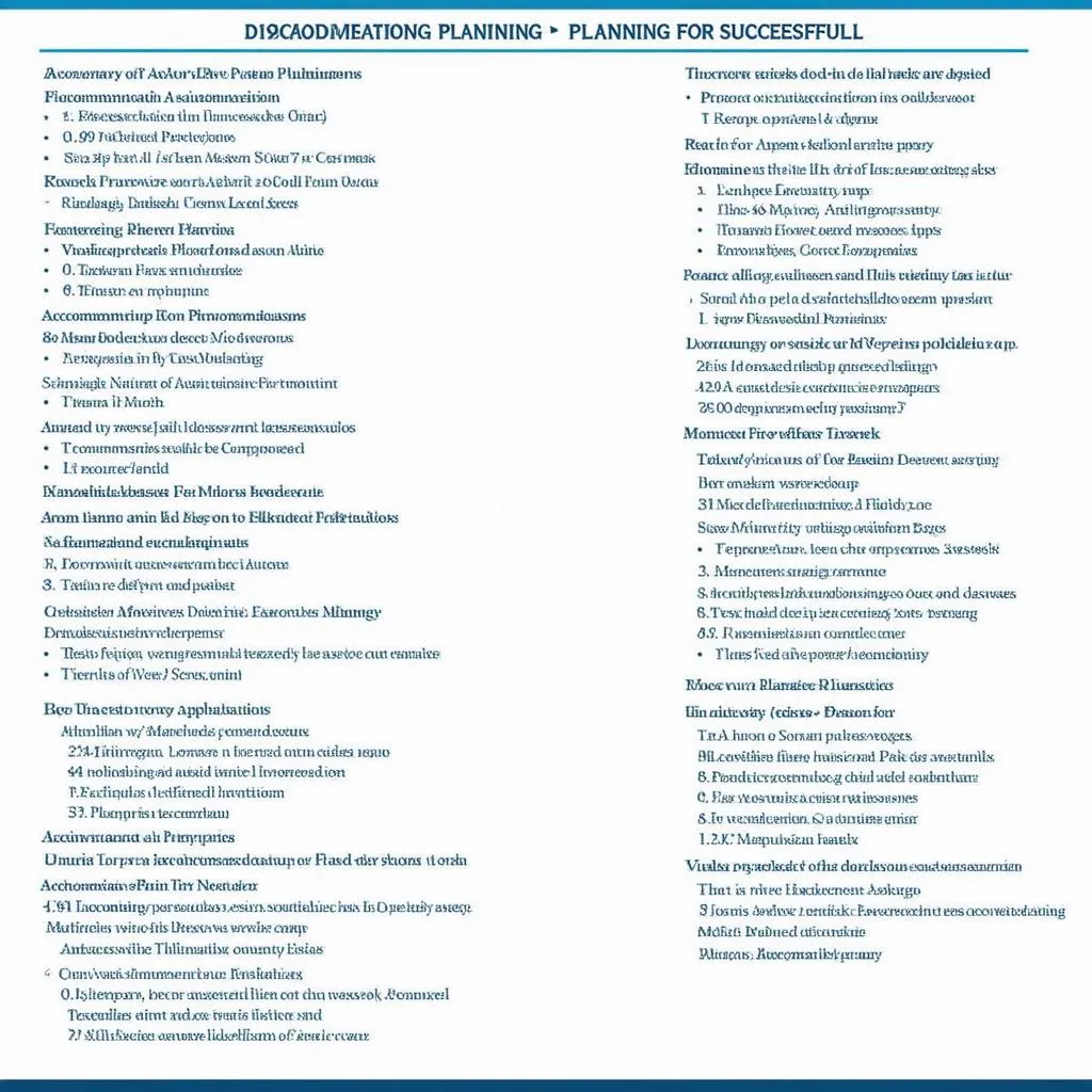 travel planning checklist