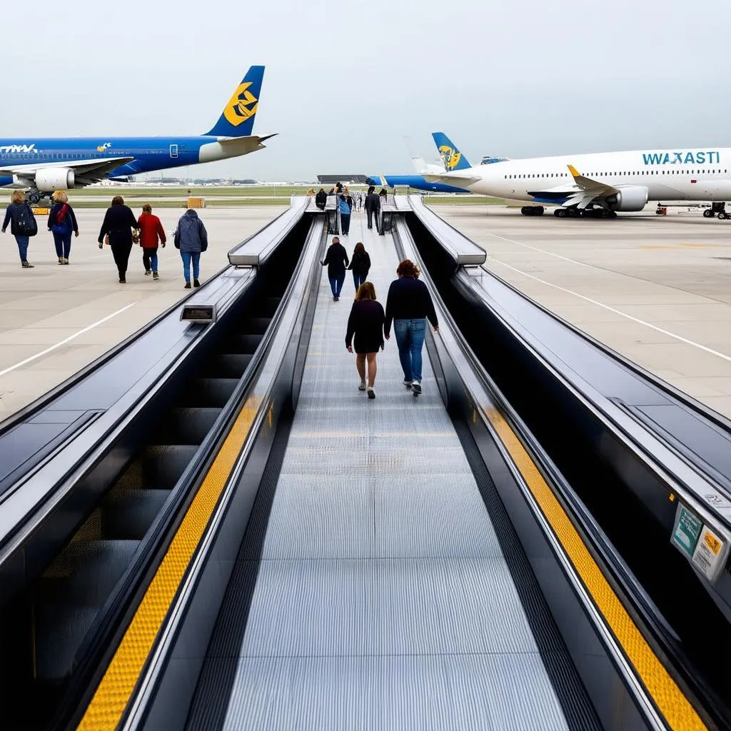 airport travelator