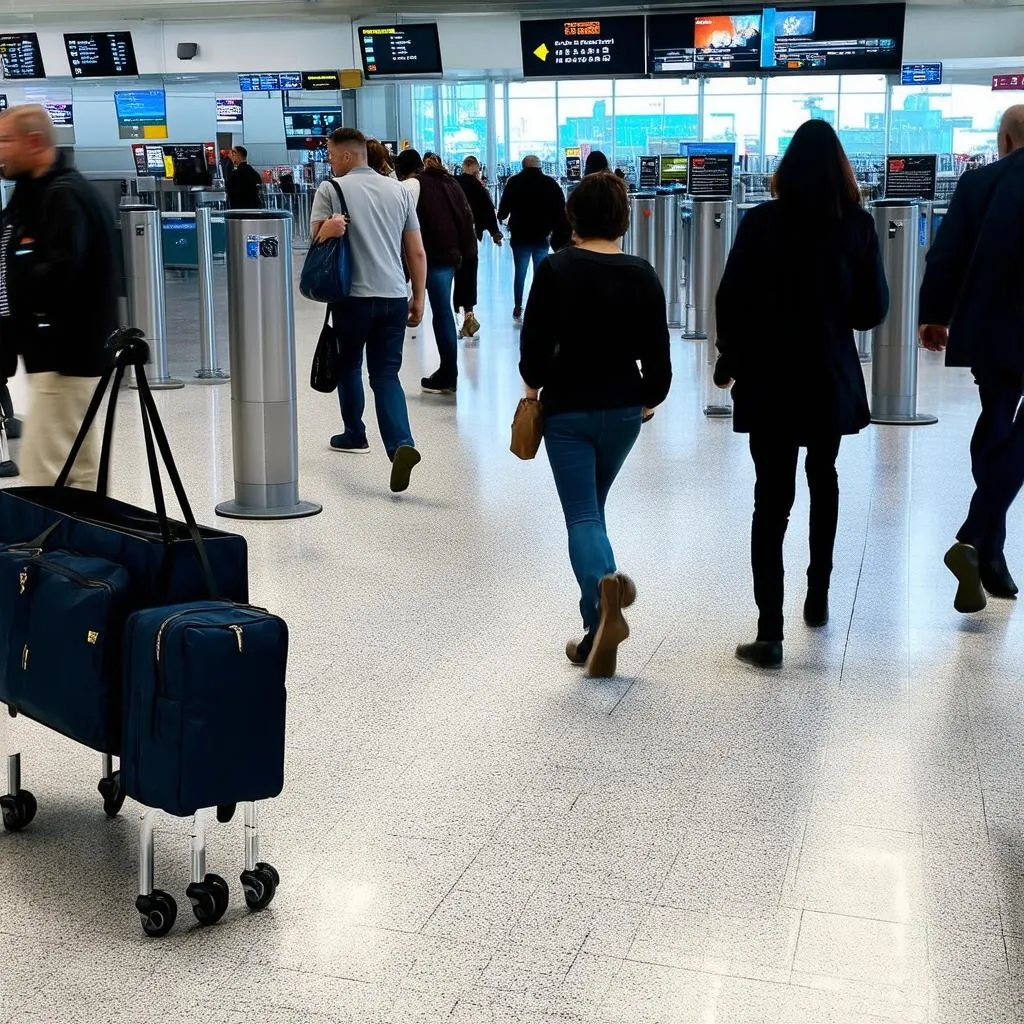 Travelers at the Airport