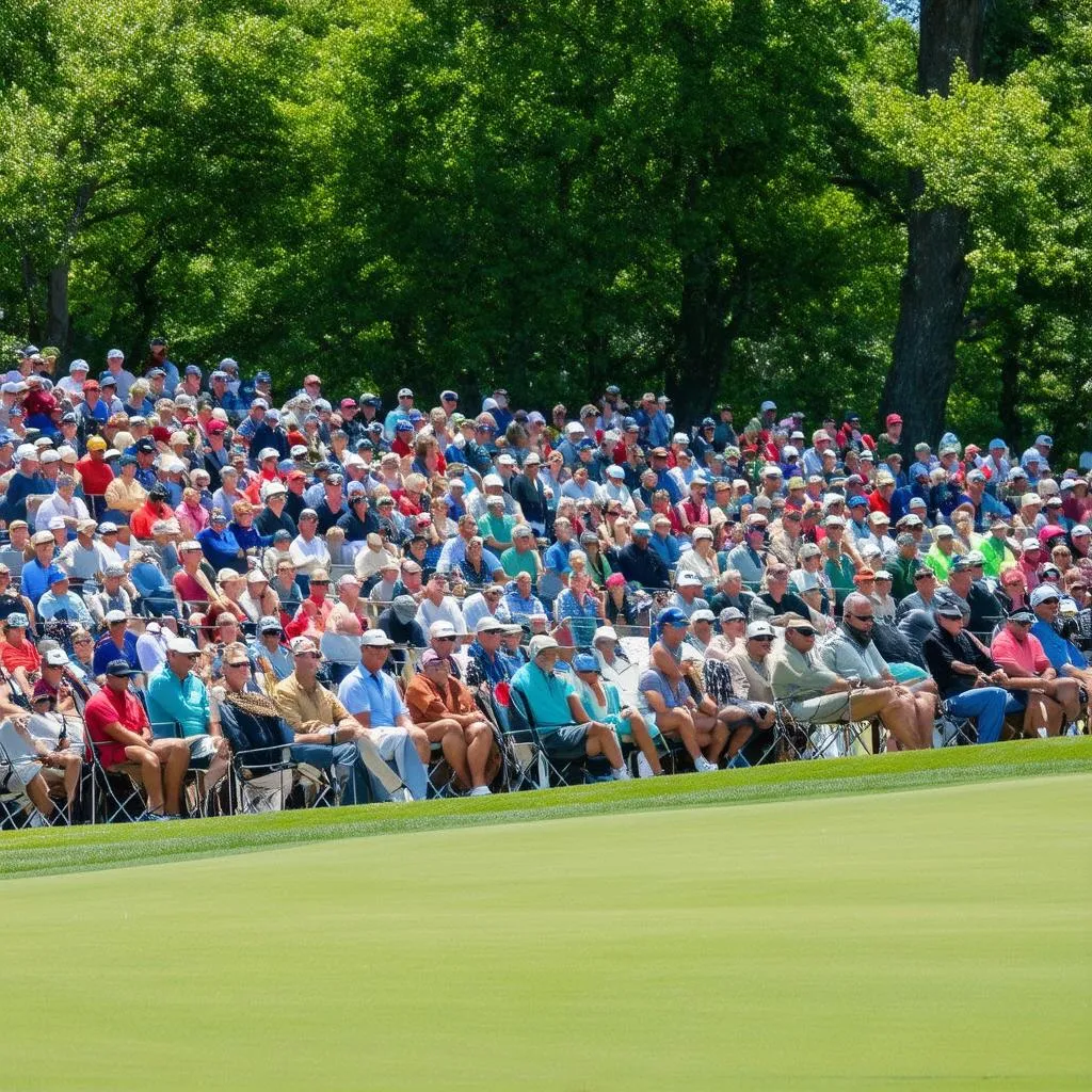 Golf Tournament Crowd