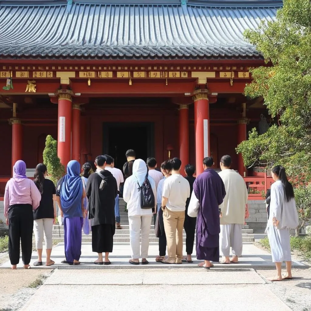 Travelers Respecting Local Customs