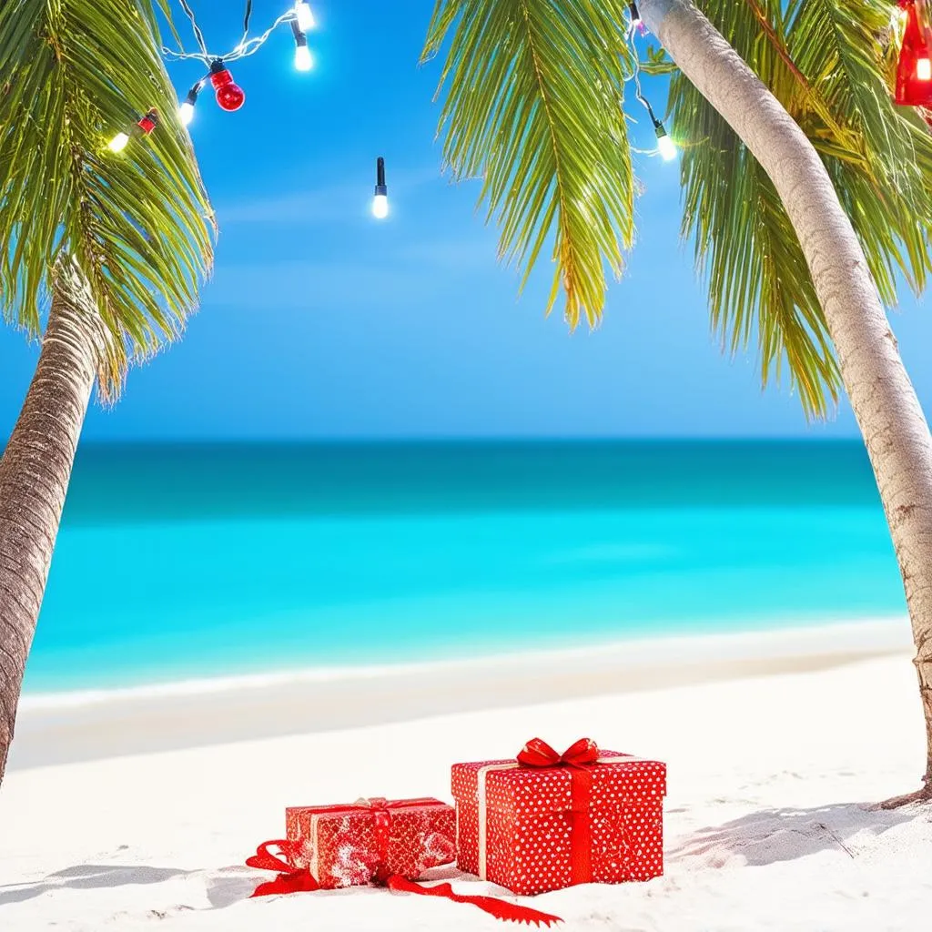 Christmas on a Tropical Beach