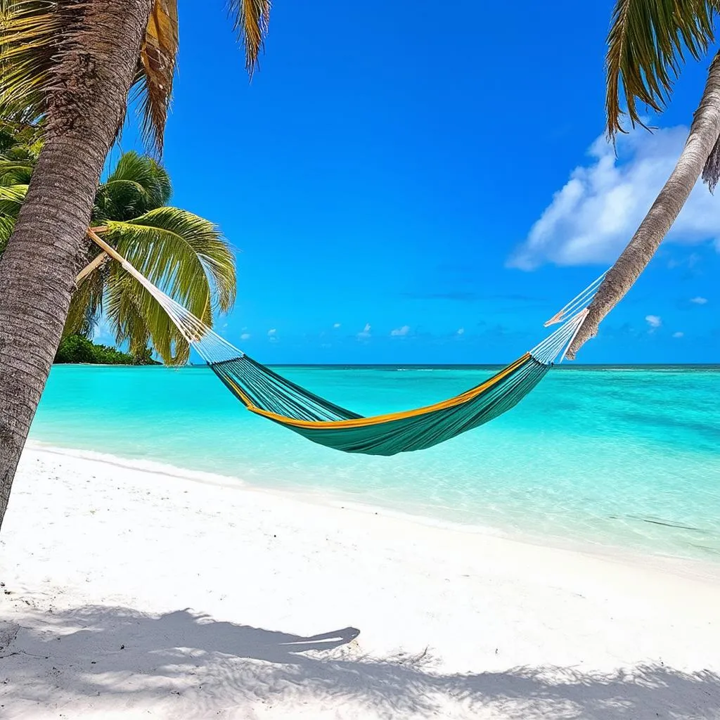 Relaxing on a Tropical Beach