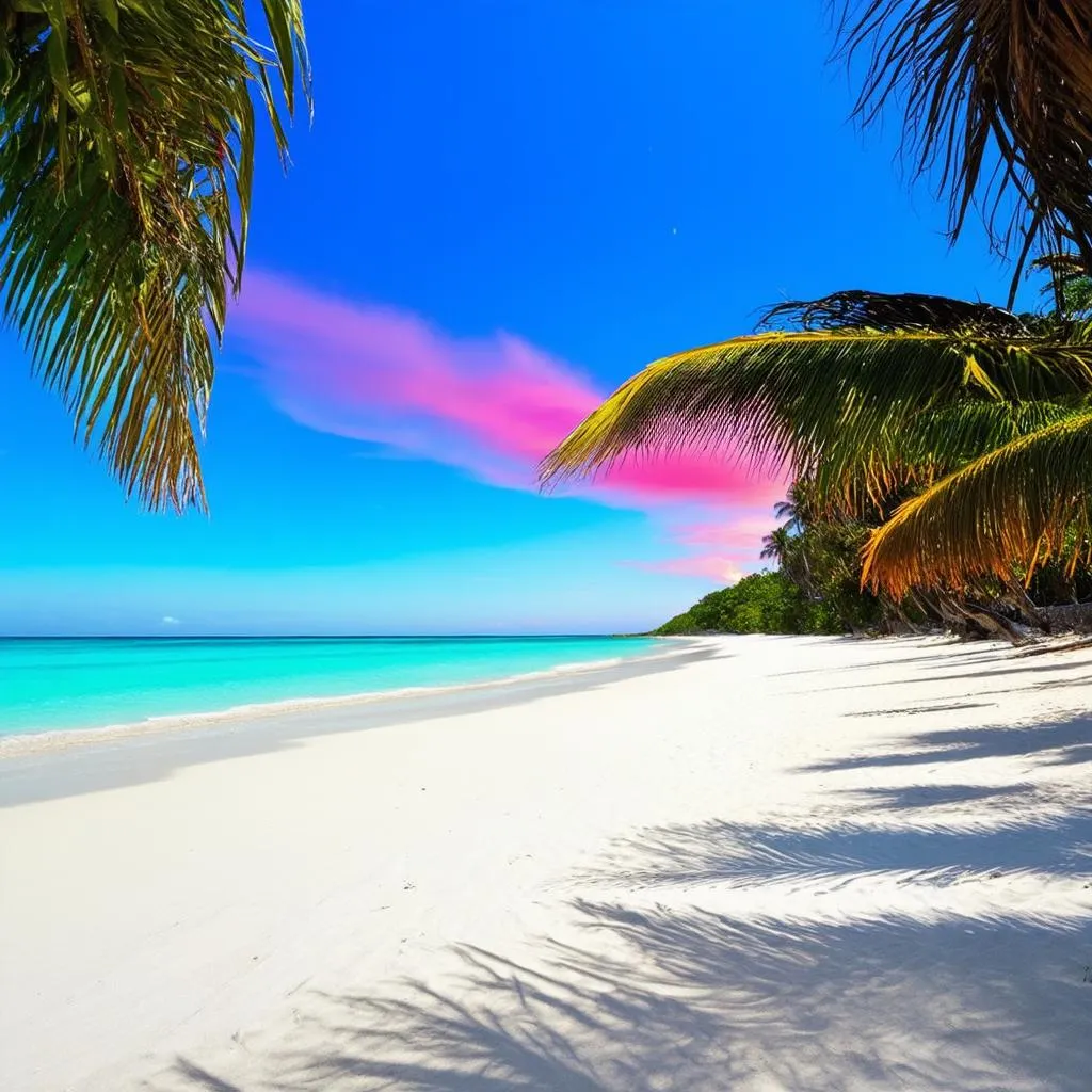 Idyllic tropical beach