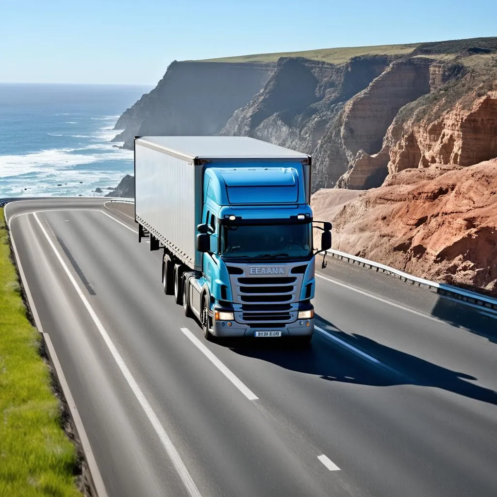 truck on Pacific Coast Highway