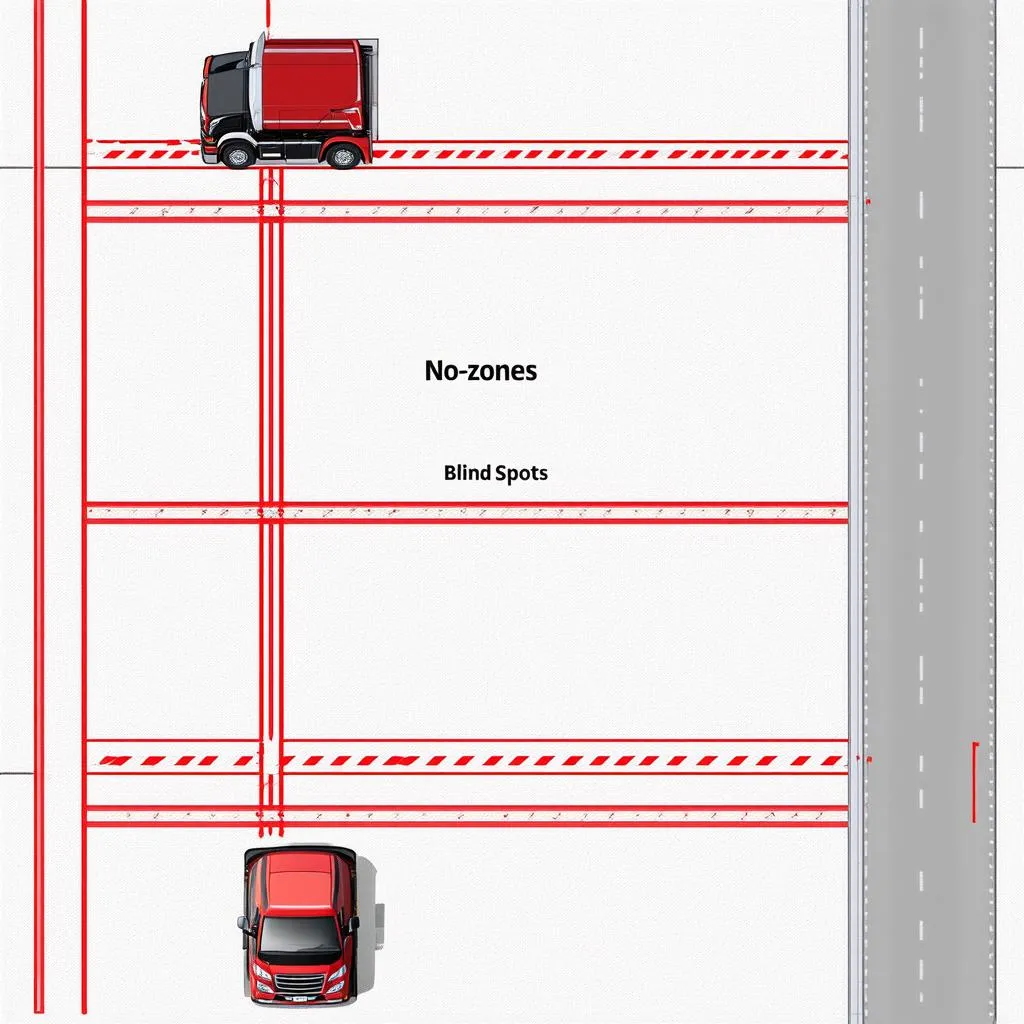 Truck No-Zone Illustration