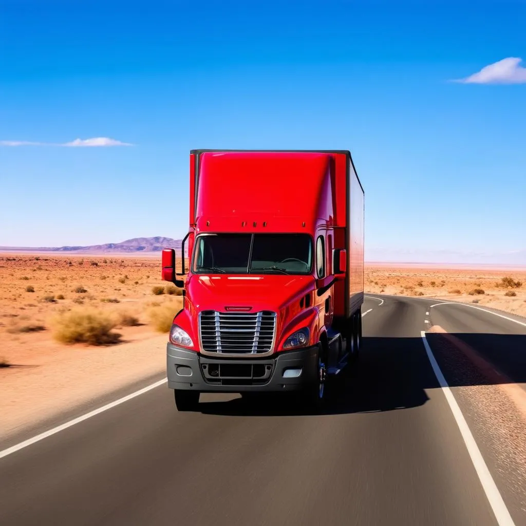 A Tractor-Trailer Truck is Traveling Down the Road: A Journey Through America’s Highways and Byways