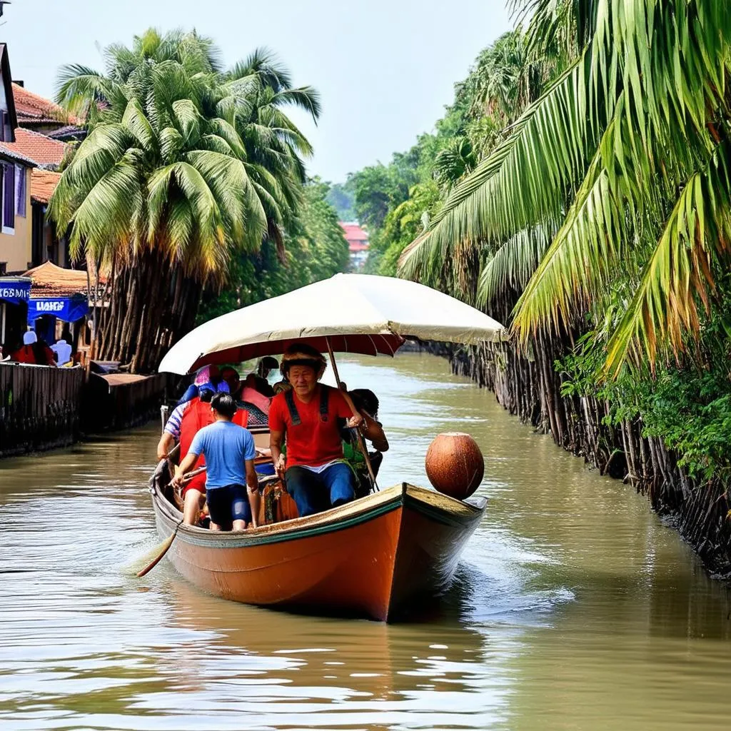 boat trip on canal