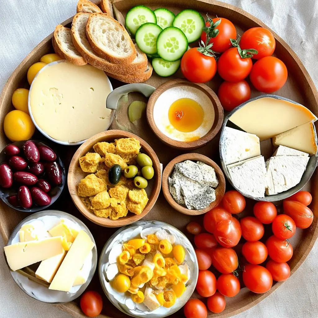 Traditional Turkish Breakfast Spread