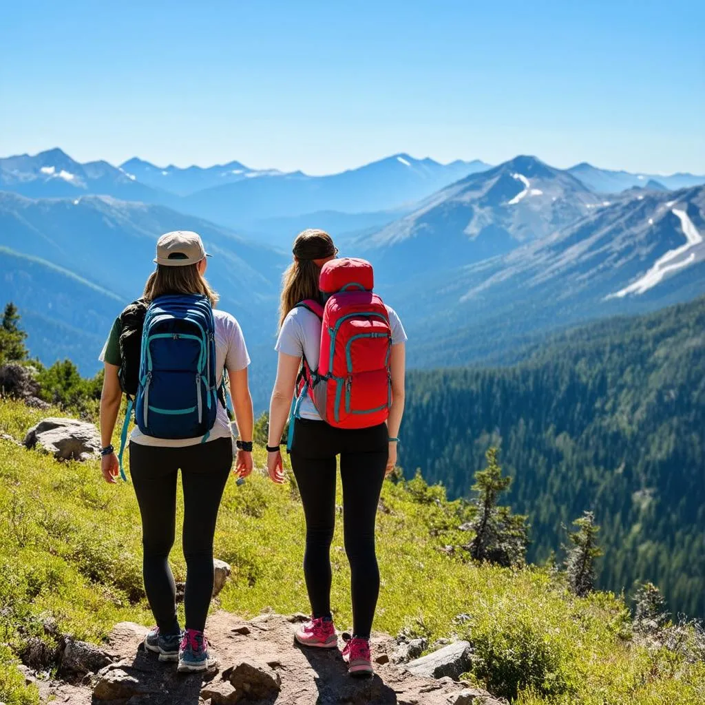 Hiking in the Mountains