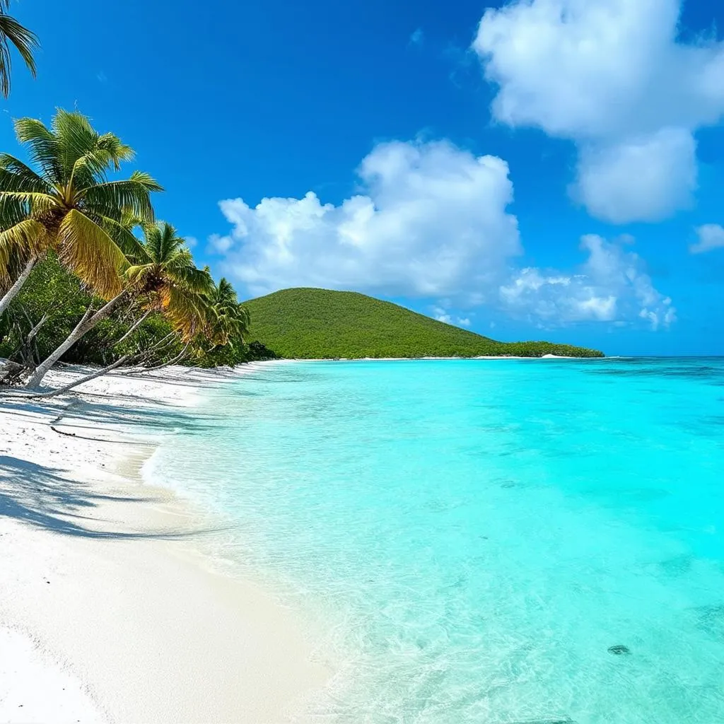 Caribbean beach scene