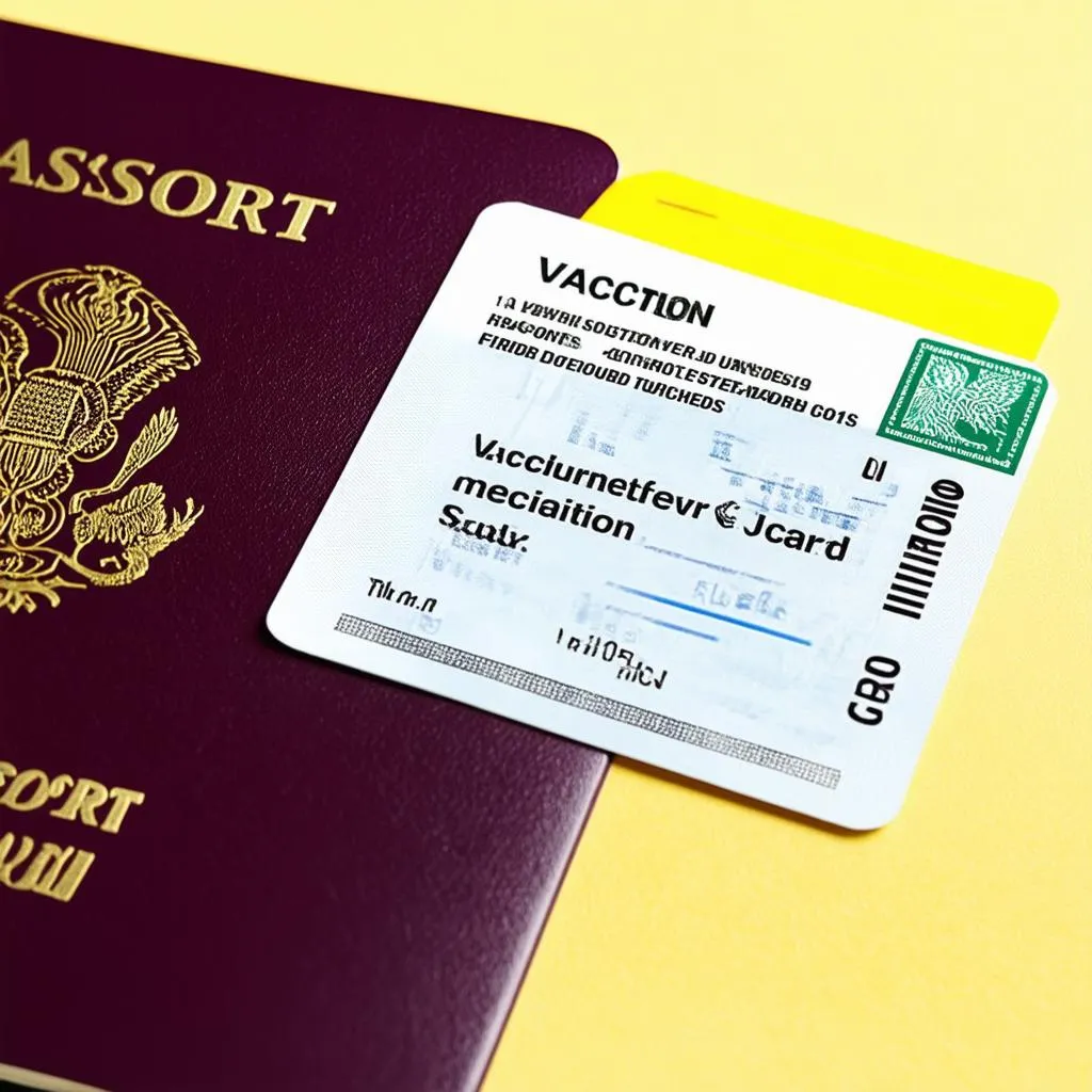 Yellow Fever vaccination card and passport