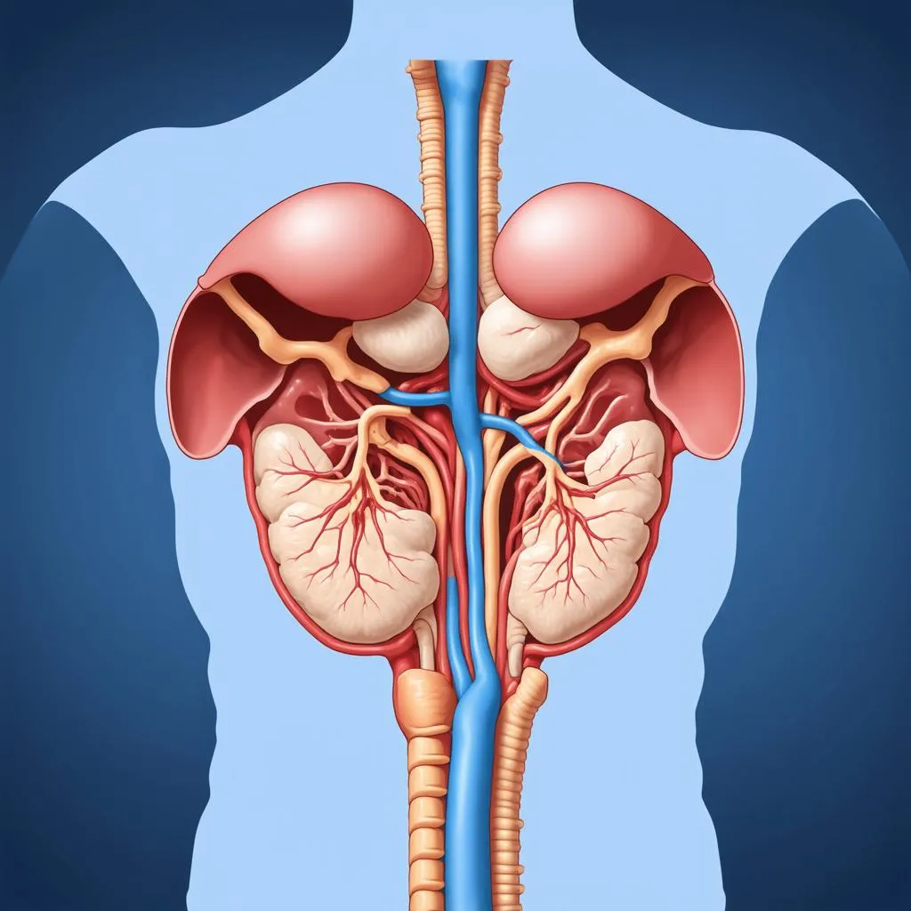 Diagram of the vas deferens