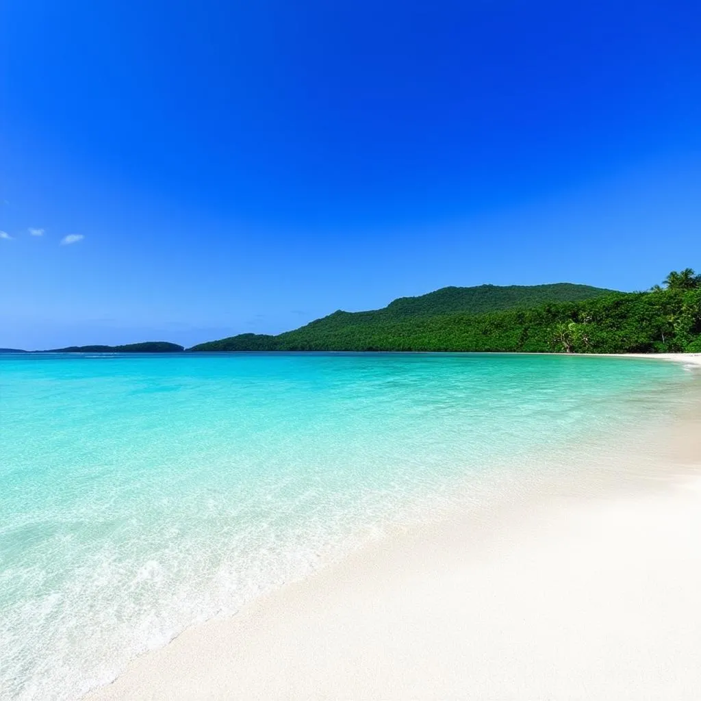 Picturesque beach in Vietnam