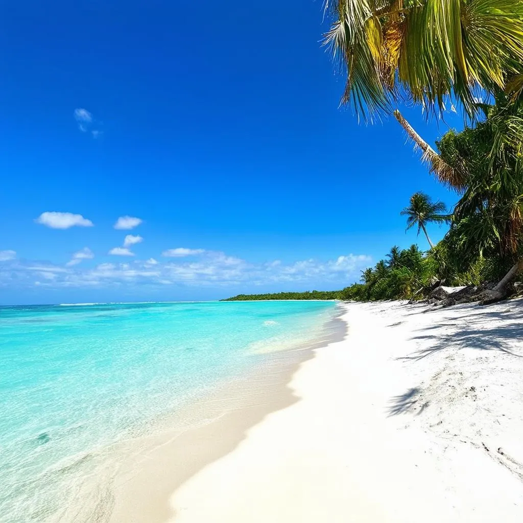 Tropical beach in Vietnam