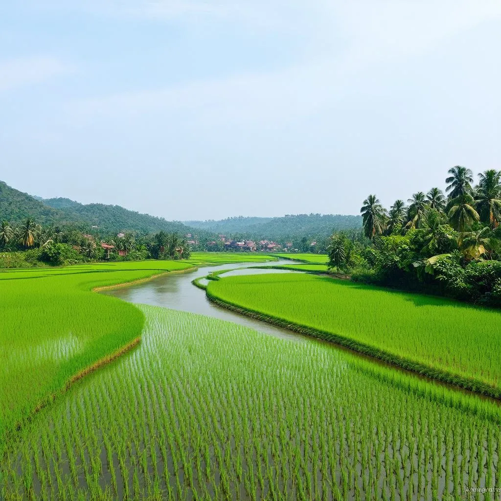 Scenic Vietnamese Countryside