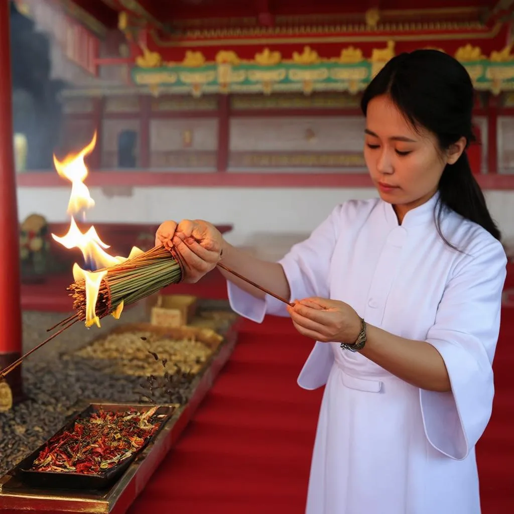 Vietnamese Temple Incense