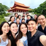 Vietnamese tour group