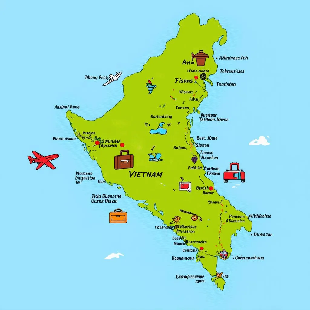 Vietnam Travel Map