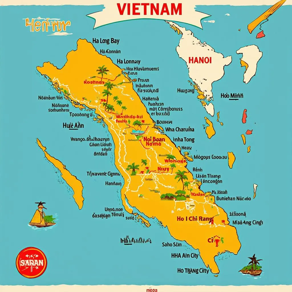 Vietnam Travel Map