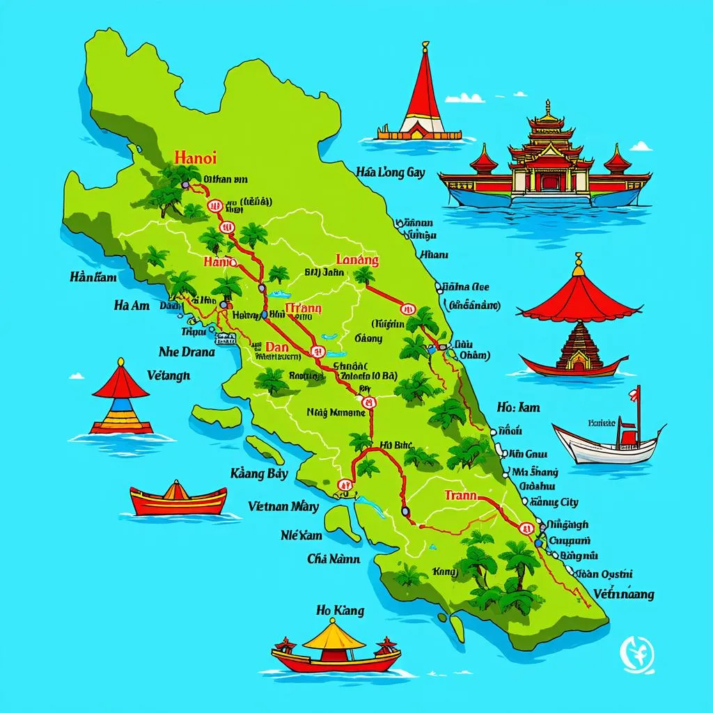 Vietnam Travel Map