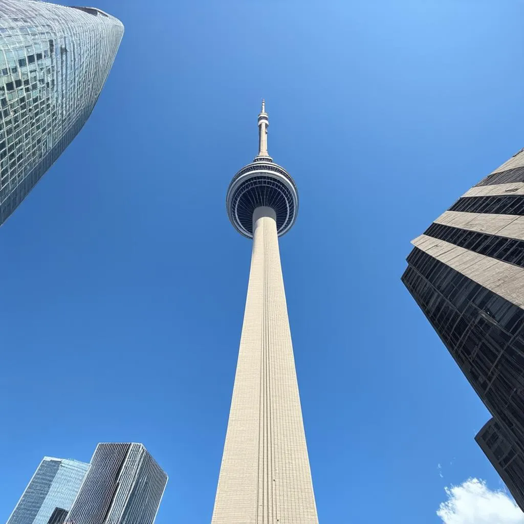 View of the CN Tower in Toronto