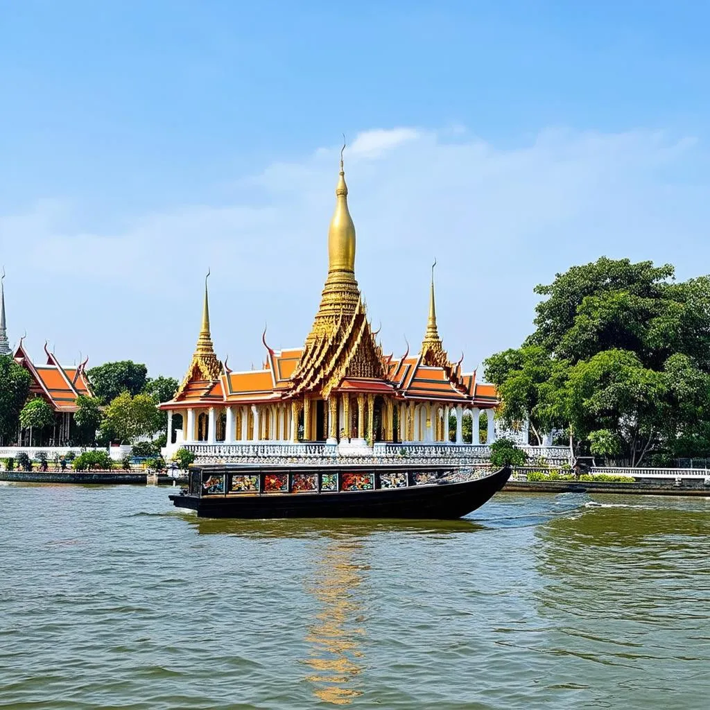 Wat Arun from afar