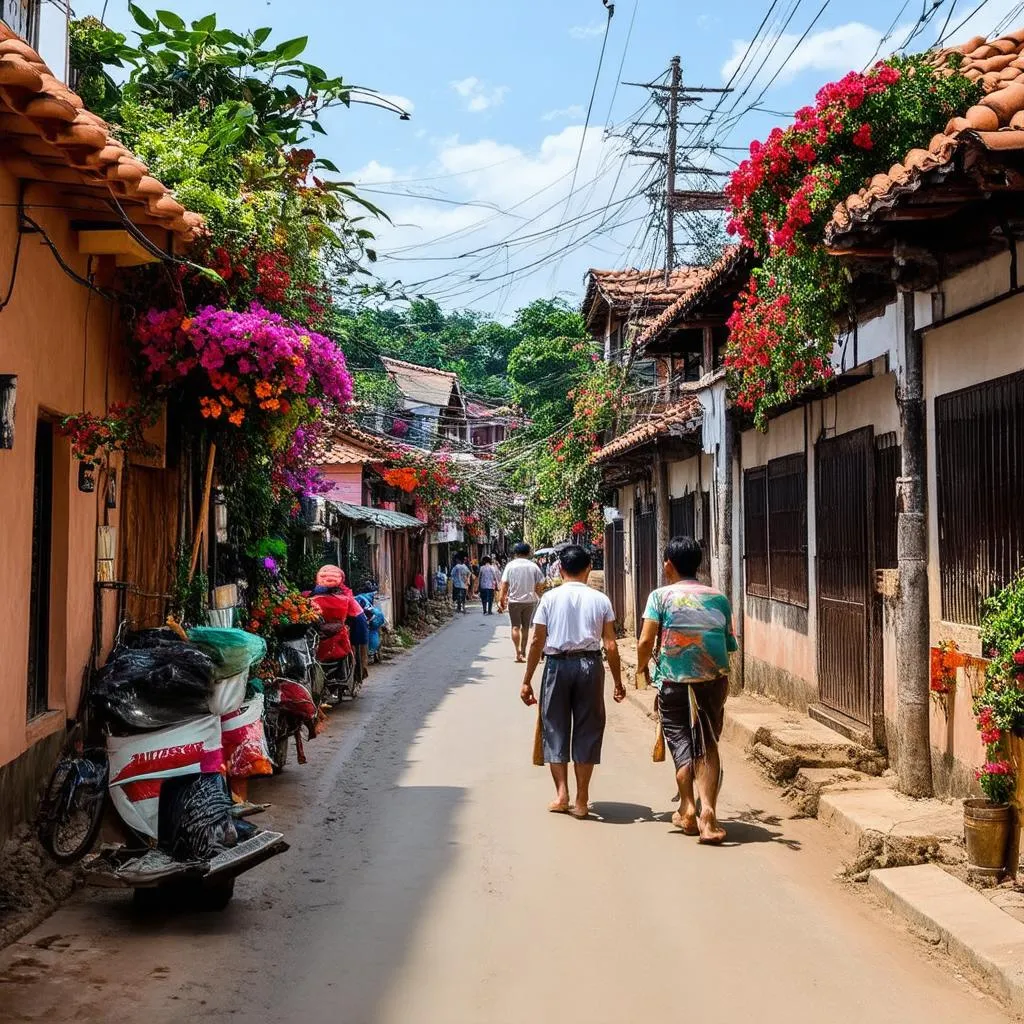 Village Street in Ong De