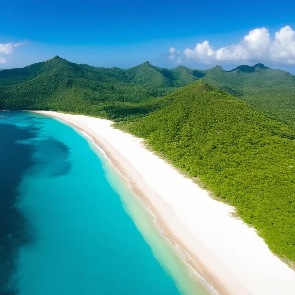 Vinh Hy Bay beach view