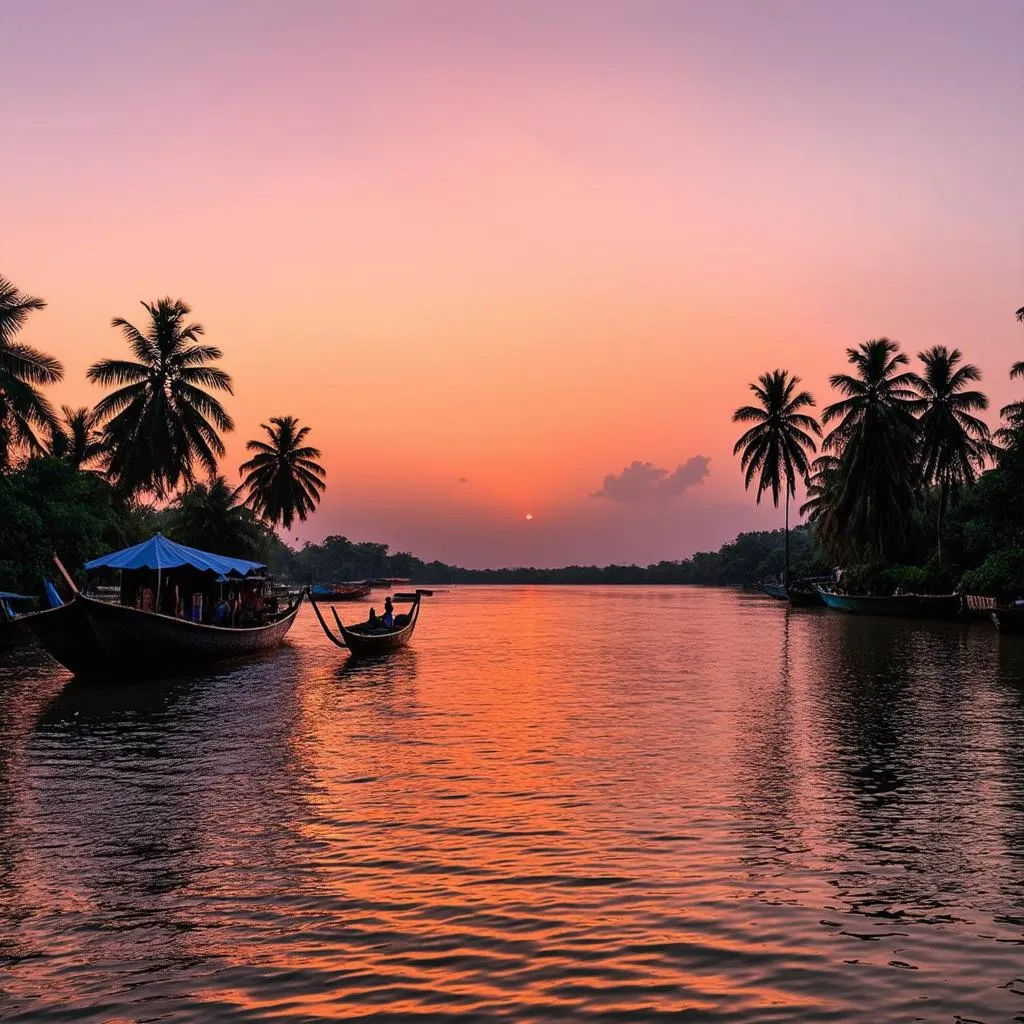 Vĩnh Long River Sunset