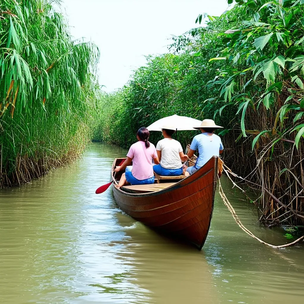 Boat trip on Mekong Delta