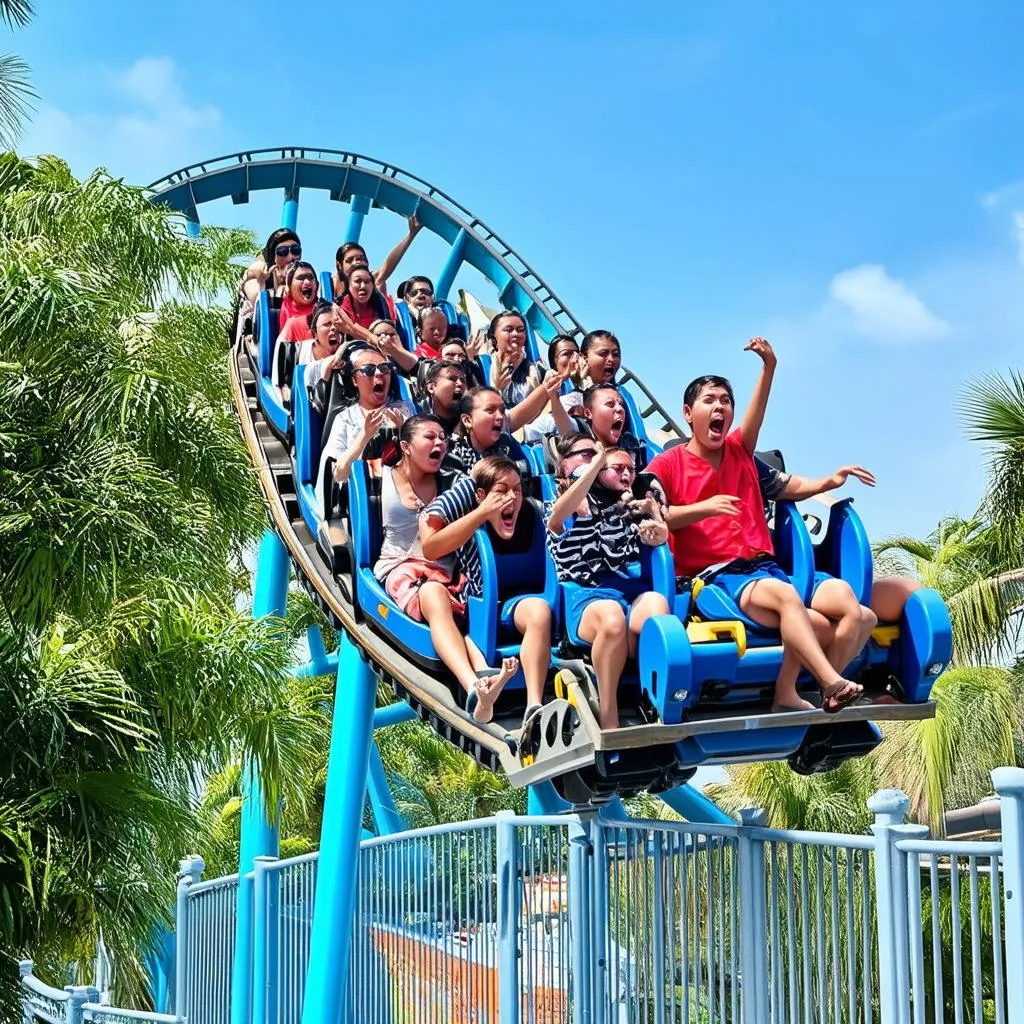 Rollercoaster at Vinpearl Land