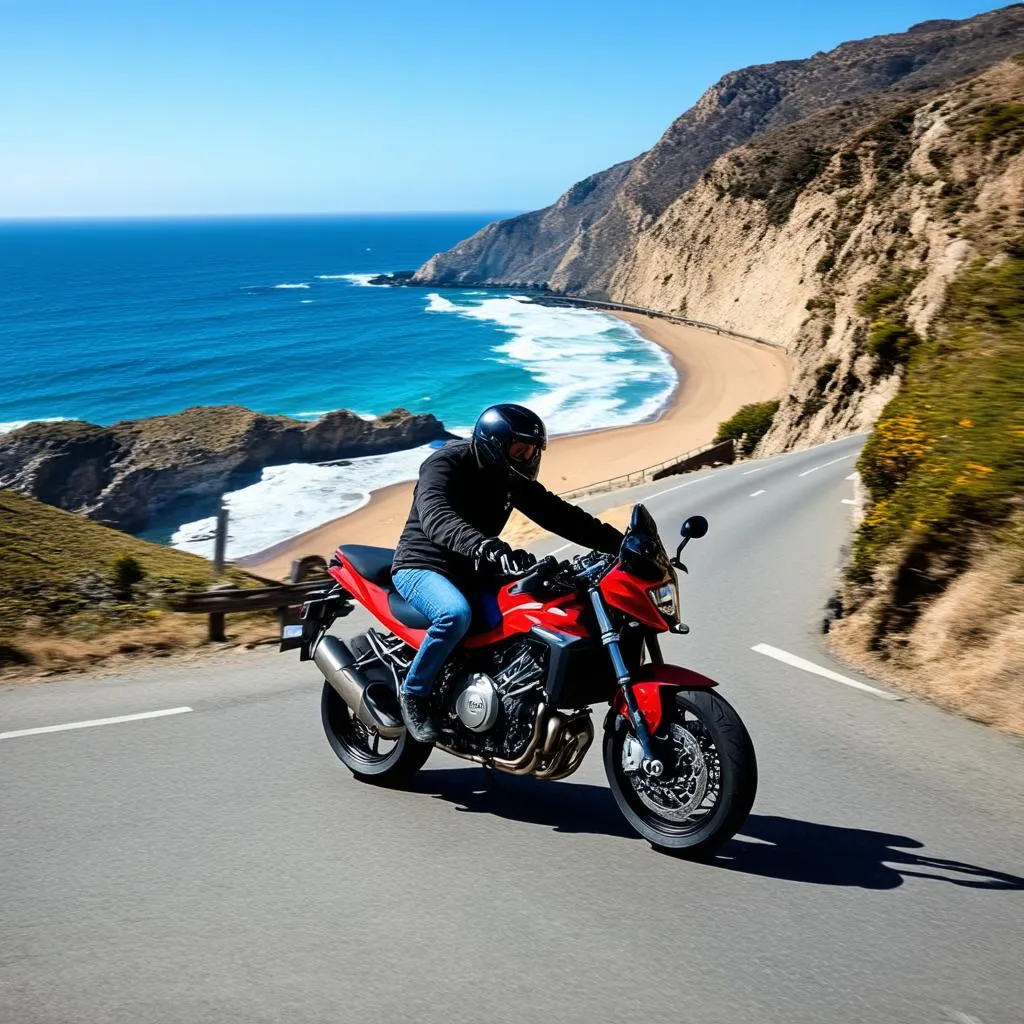 Winding Coastal Road