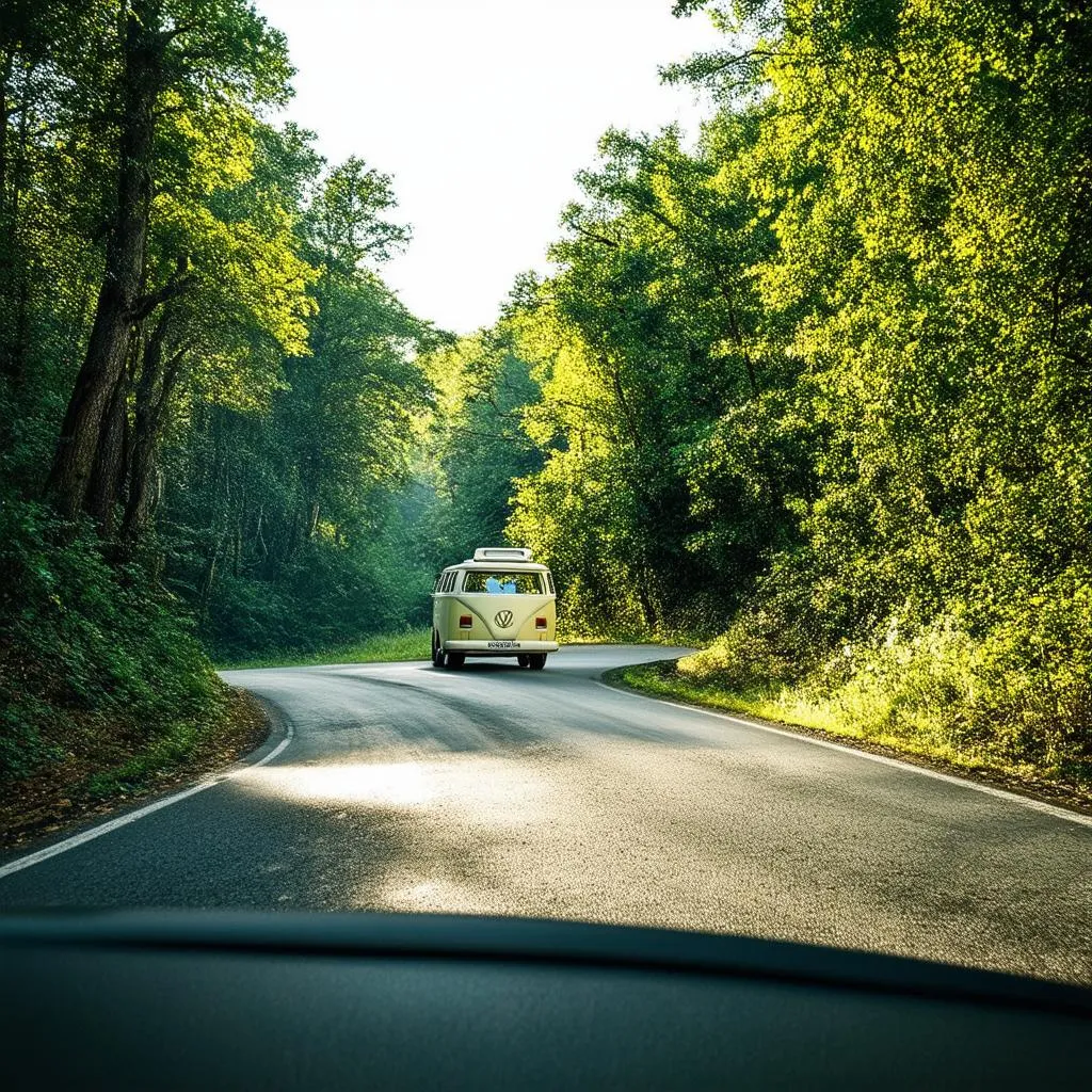 Winding Road Through Black Forest