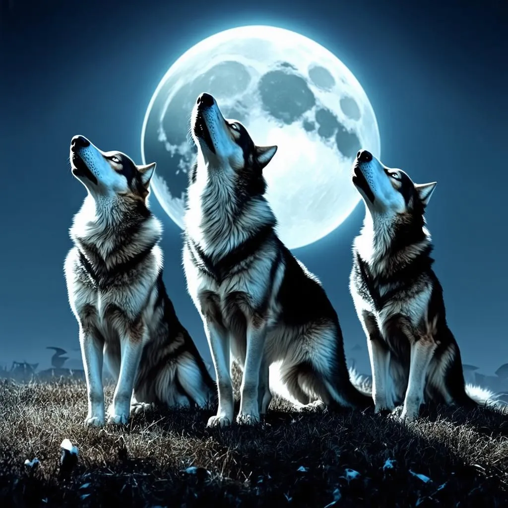 Wolf Pack Howling