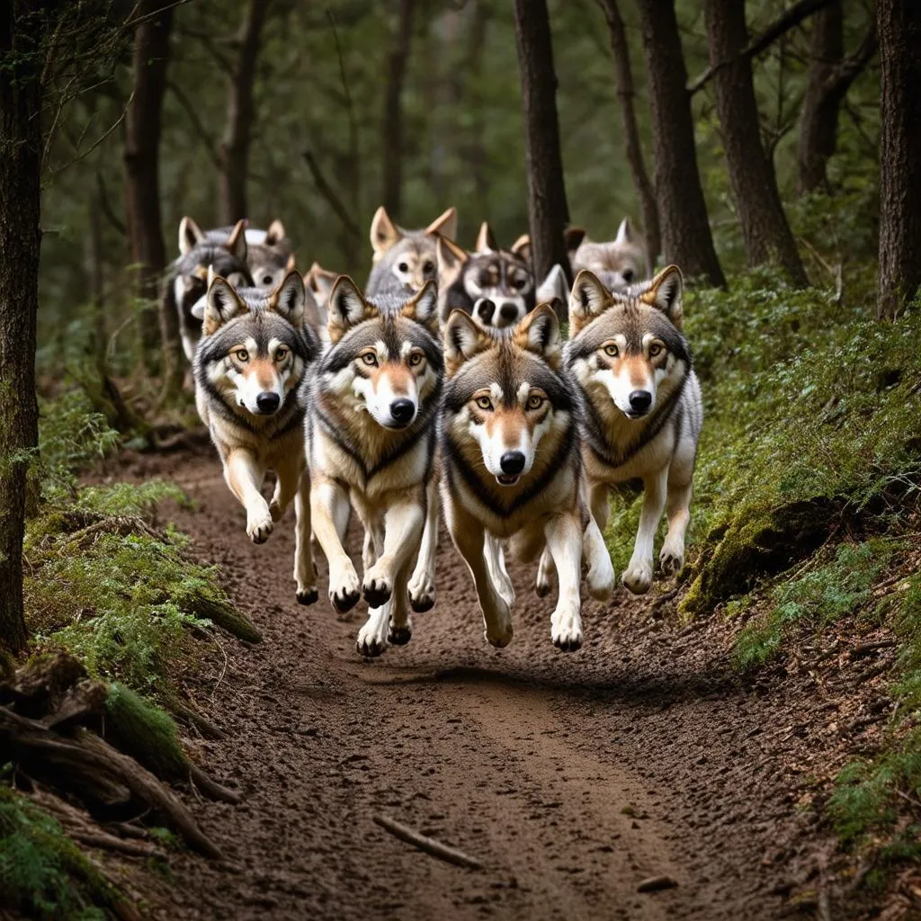 Wolf Pack on the Move