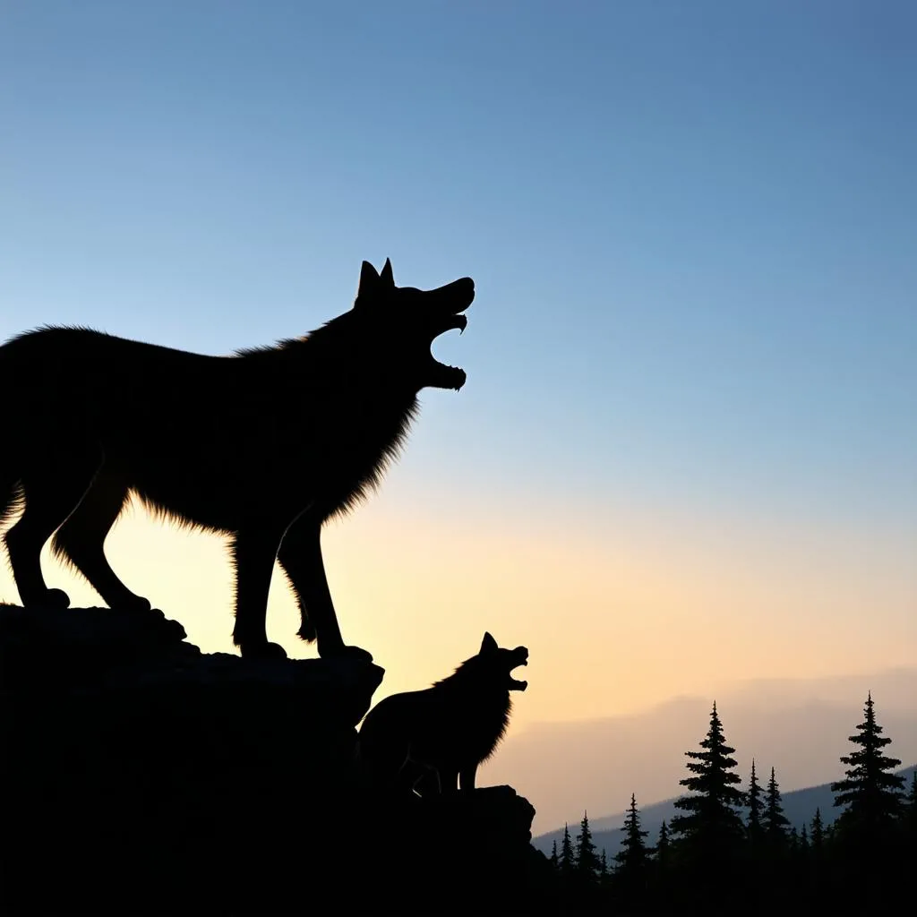 Wolf Pack Howling