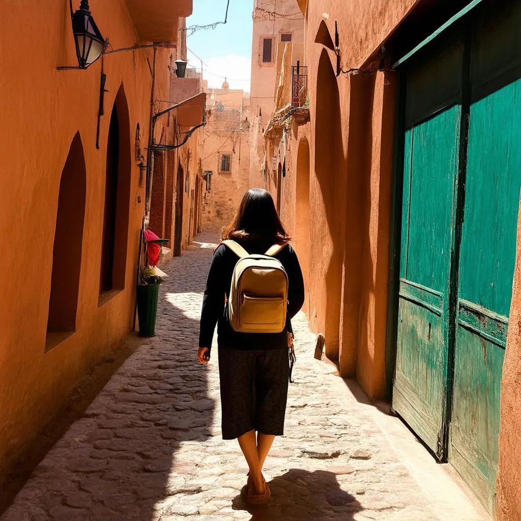 Solo female traveler in Fez, Morocco