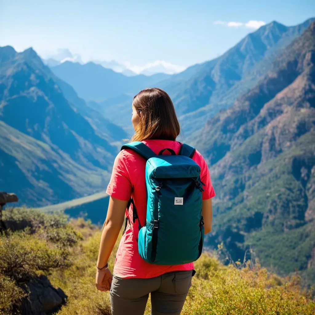 Woman Hiking