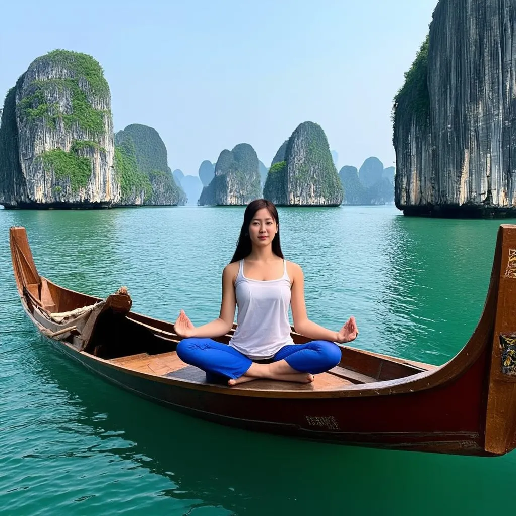 Meditation in Ha Long Bay