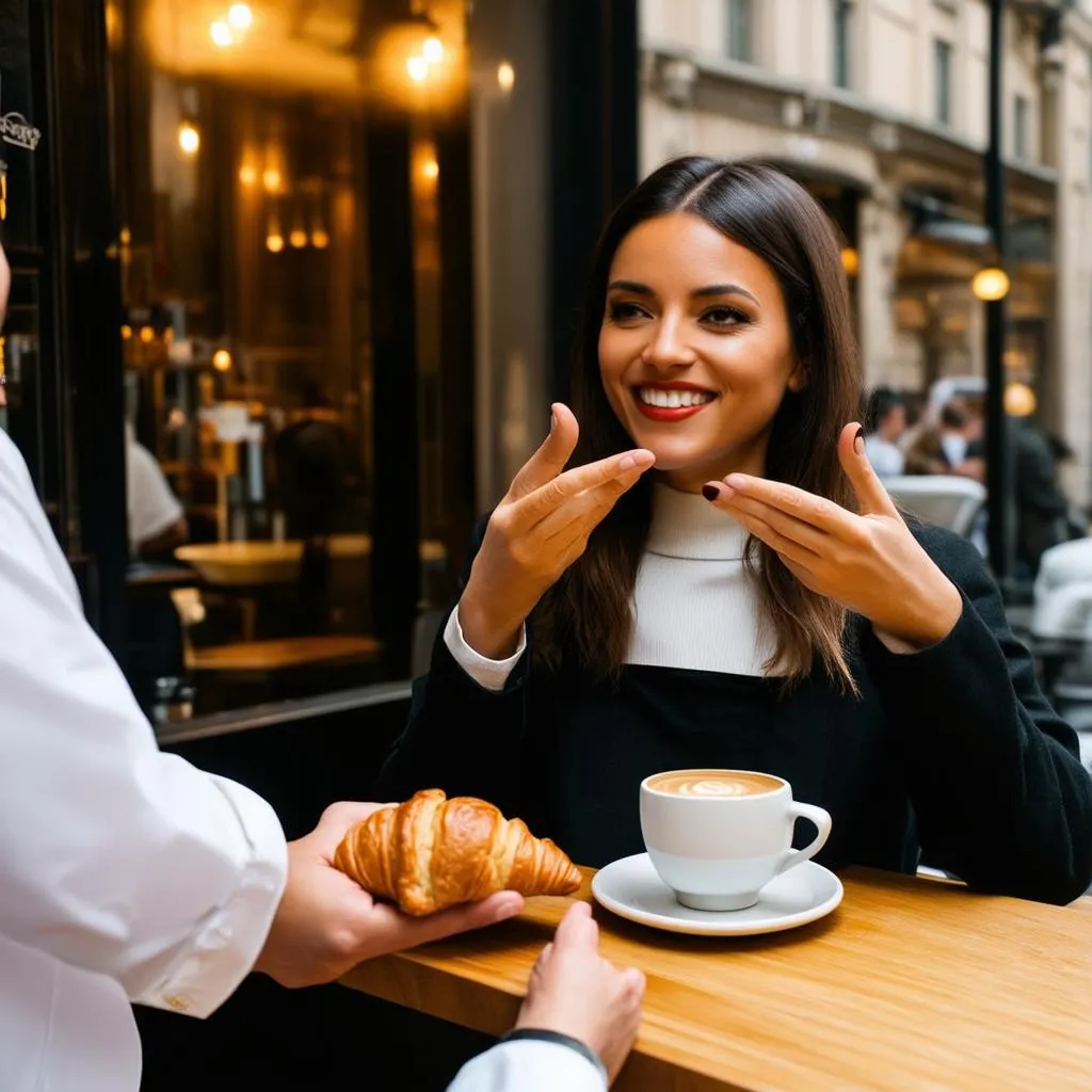 woman-ordering-coffee-paris