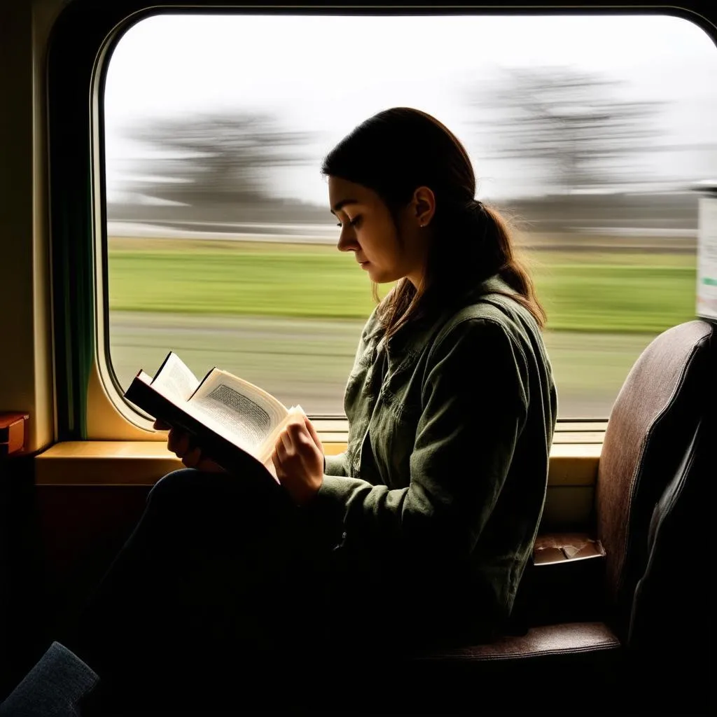 woman reading