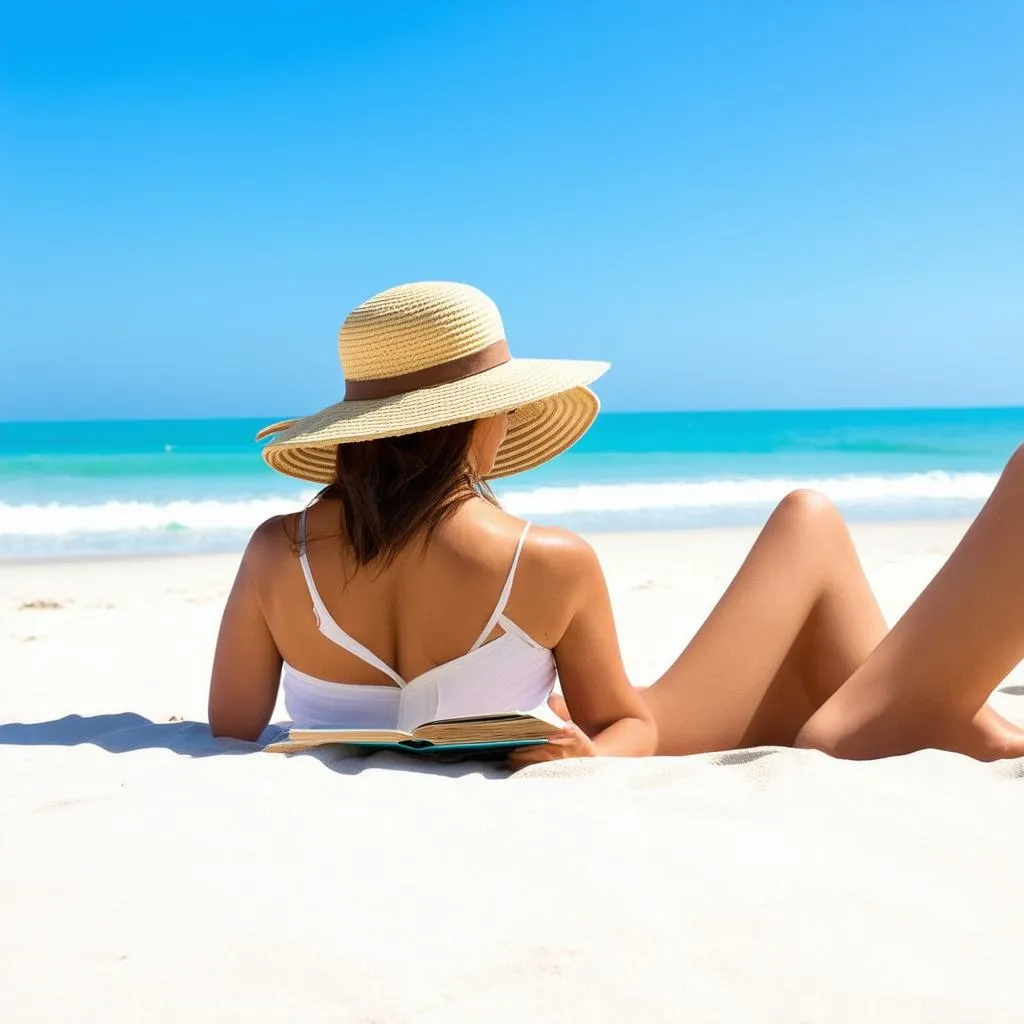 Relaxing on the Beach