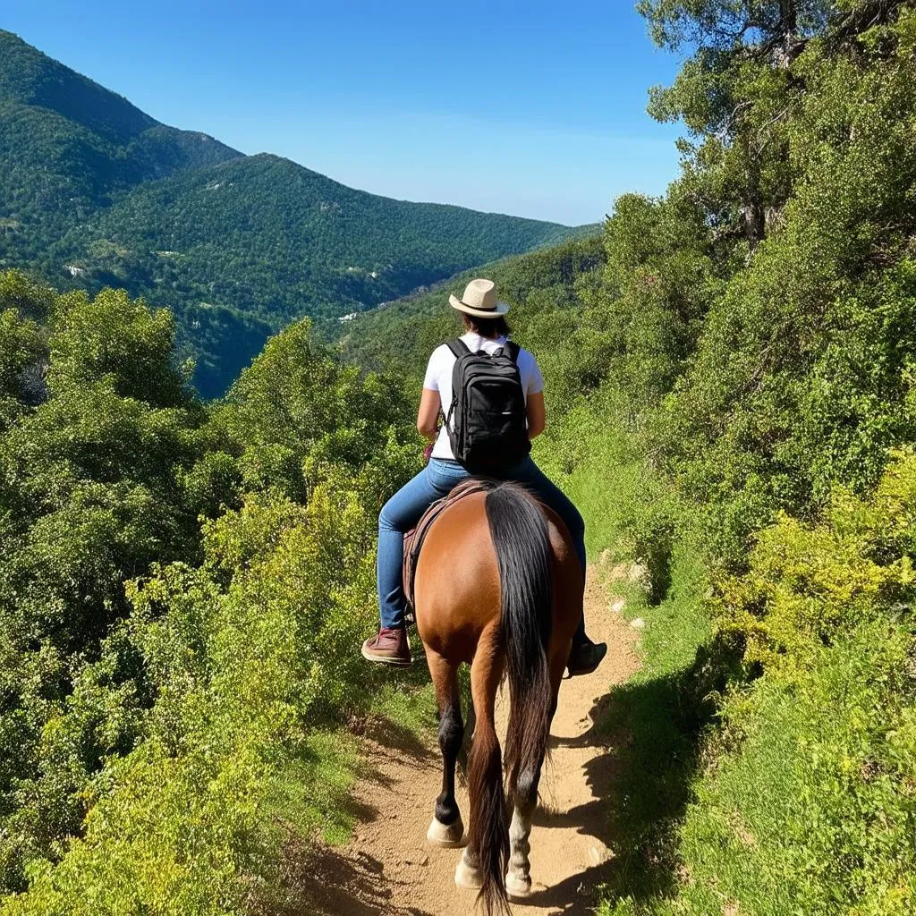 horse riding