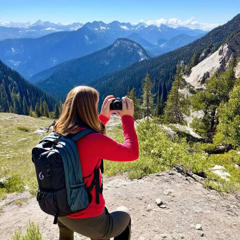 tourist taking a photo