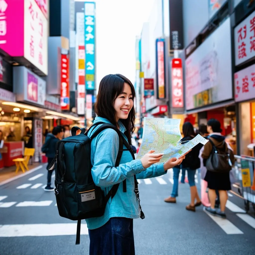 Solo female traveler in Japan