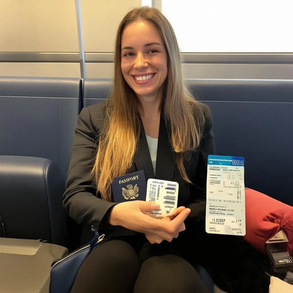 woman traveling with medication